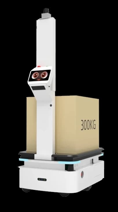 300kg 화물을 실은 리프팅 반송 로봇 ABOT40S