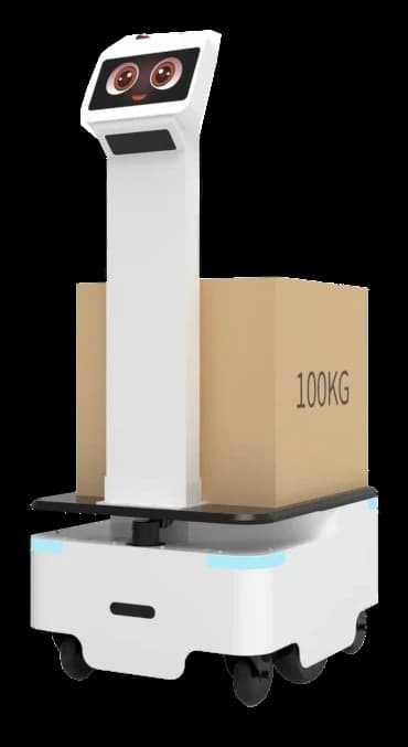 100kg 화물을 실은 소형 자재 배송 로봇 HBOT30P